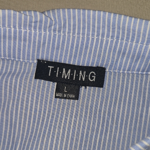 Timing Light Blue Ruffle Blouse - Picture 6 of 6